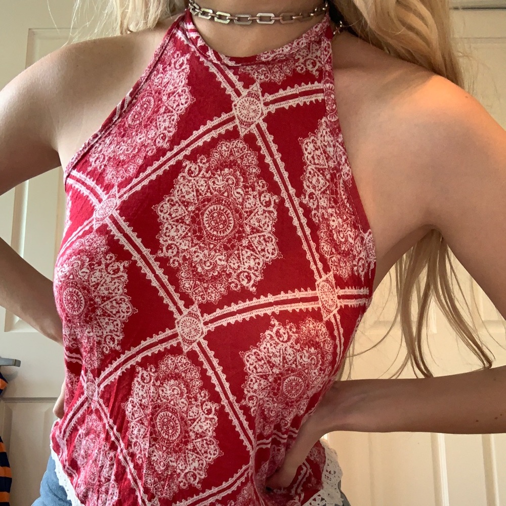 Pacsun halter tank top with pattern